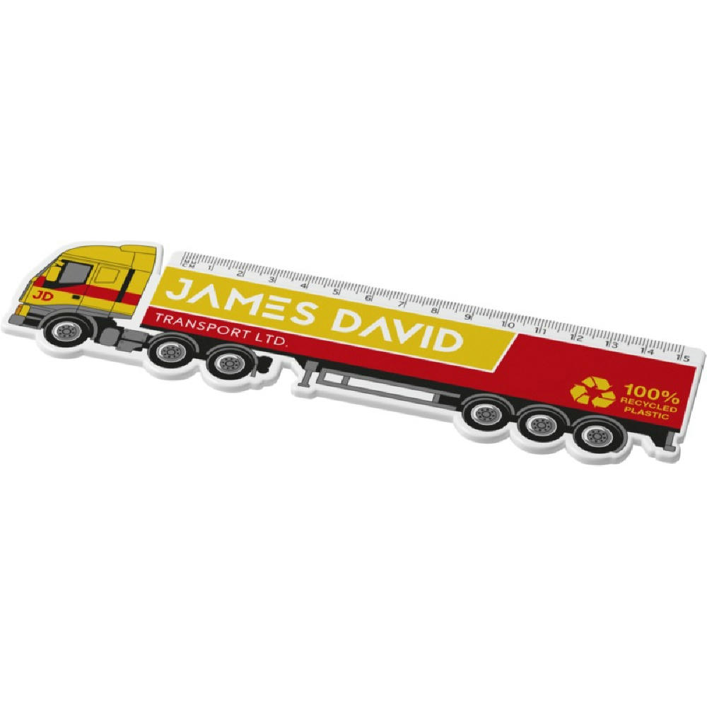 Product image Tait 15 cm LKW-förmiges Lineal aus Recycling-Kunststoff Werbeartikel