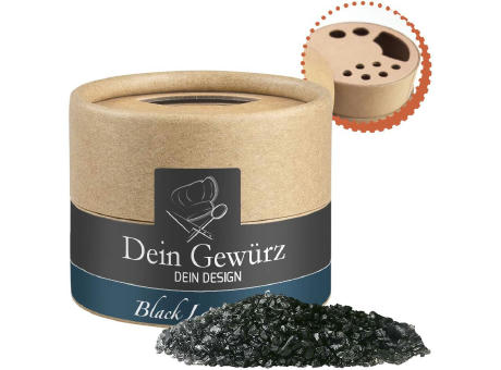 Product image Gewürzmischung Black Lava Salz, ca. 75g, Kraftpapierstreuer Mini Werbeartikel