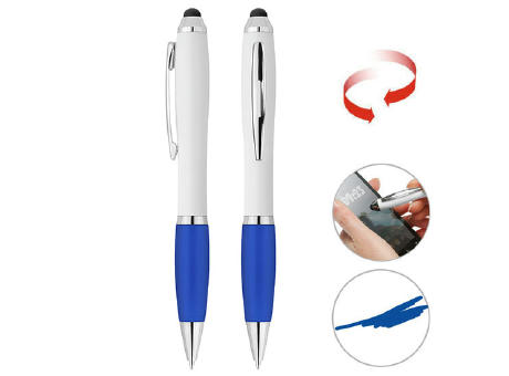 Grundfarbe weiß, Zusatzfarbe blau