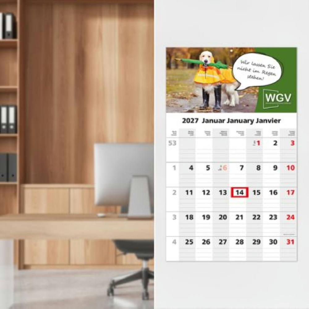1-Monatskalender Einblatt Solo 1 EXPRESS Werbeartikel