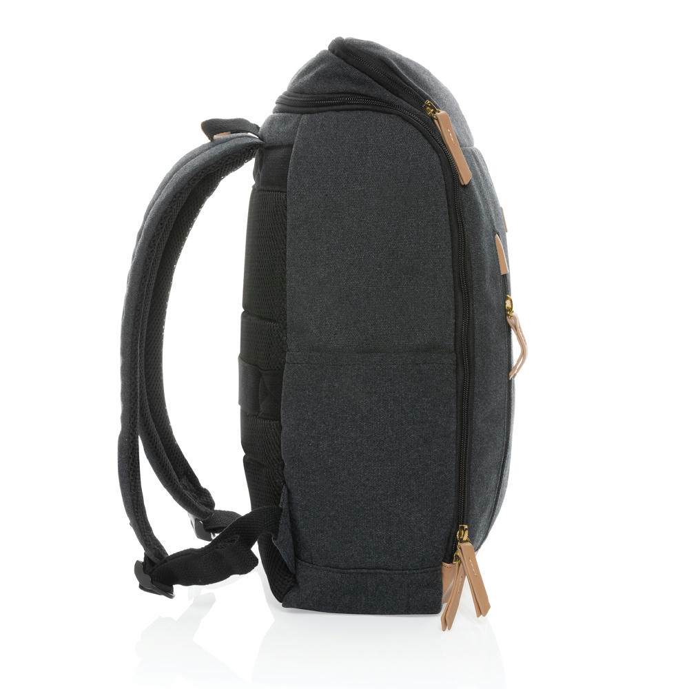 Impact AWARE™ 16 oz. r recyceltem canvas 15" Laptop-Rucksack Werbeartikel