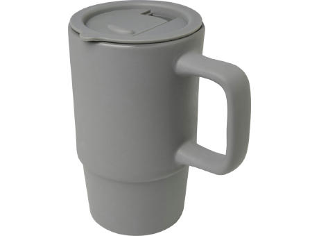 Product image Carter 450 ml Keramiktasse mit Kunststoffdeckel Werbeartikel