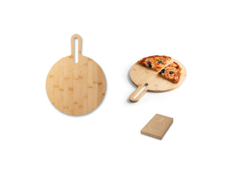 CARAWAY ROUND. Brett aus Bambus, rund Werbeartikel