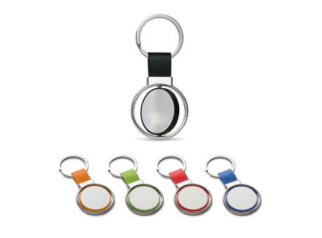 ALBRIGHT. Schlüsselanhänger aus Metall und PU Werbeartikel