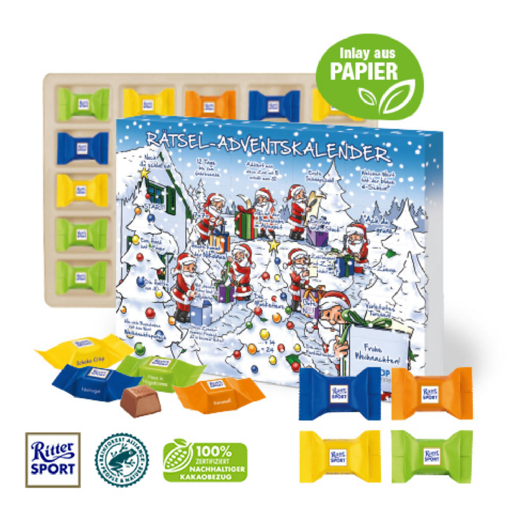 Product image Adventskalender mit Ritter SPORT Schokowürfel Werbeartikel