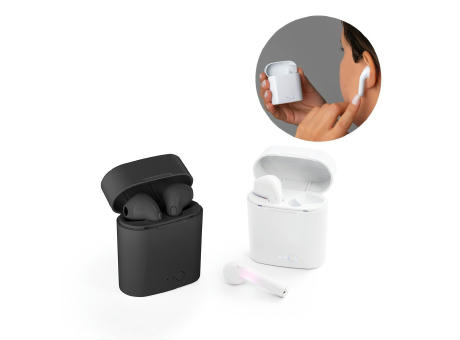 KLEBS. Kabellose-Kopfhörer aus ABS mit Mikrofon Werbeartikel