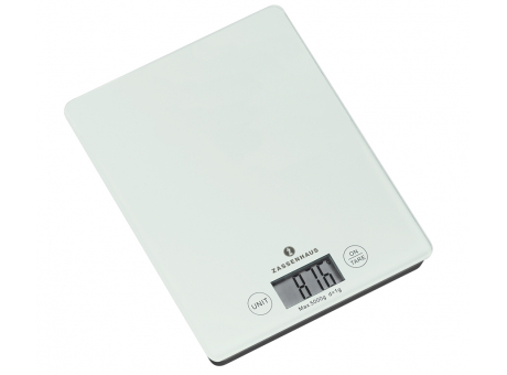 Zassenhaus Digital-Waage Balance weiß  bedrucken