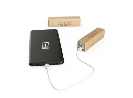 Powerbank Cone (FSC® zertifiziert) bedrucken