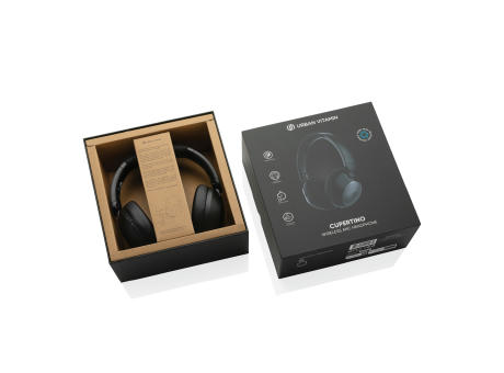 Urban Vitamin Cupertino  ANC Kopfhörer aus RCS rPlastik Werbeartikel