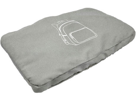 Faltbarer Rucksack 'Cordoba', meliertes Grau RPET bedrucken