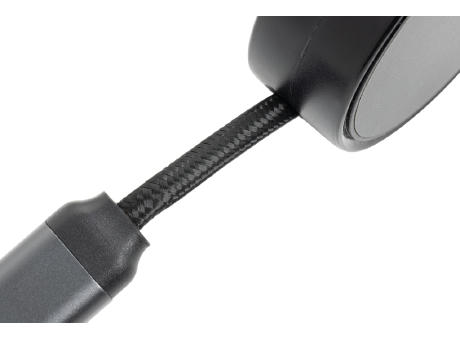 Terra aufrollbares 6-in-1 45W-Kabel aus RCS recyc. Aluminium Werbeartikel