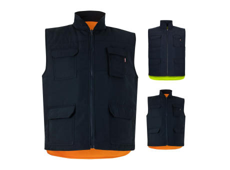 Product image VL DIANA. Steppweste (220g/m²), wendbar und mit mehreren Taschen, aus Polyester (100%), mit Reißverschluss und Wendezipper Werbeartikel