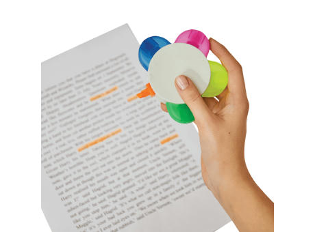 FLOWER - Blumenförmiger Textmarker Werbeartikel