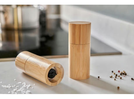 Bambus-Gewürzmühlen-Set Christine Werbeartikel