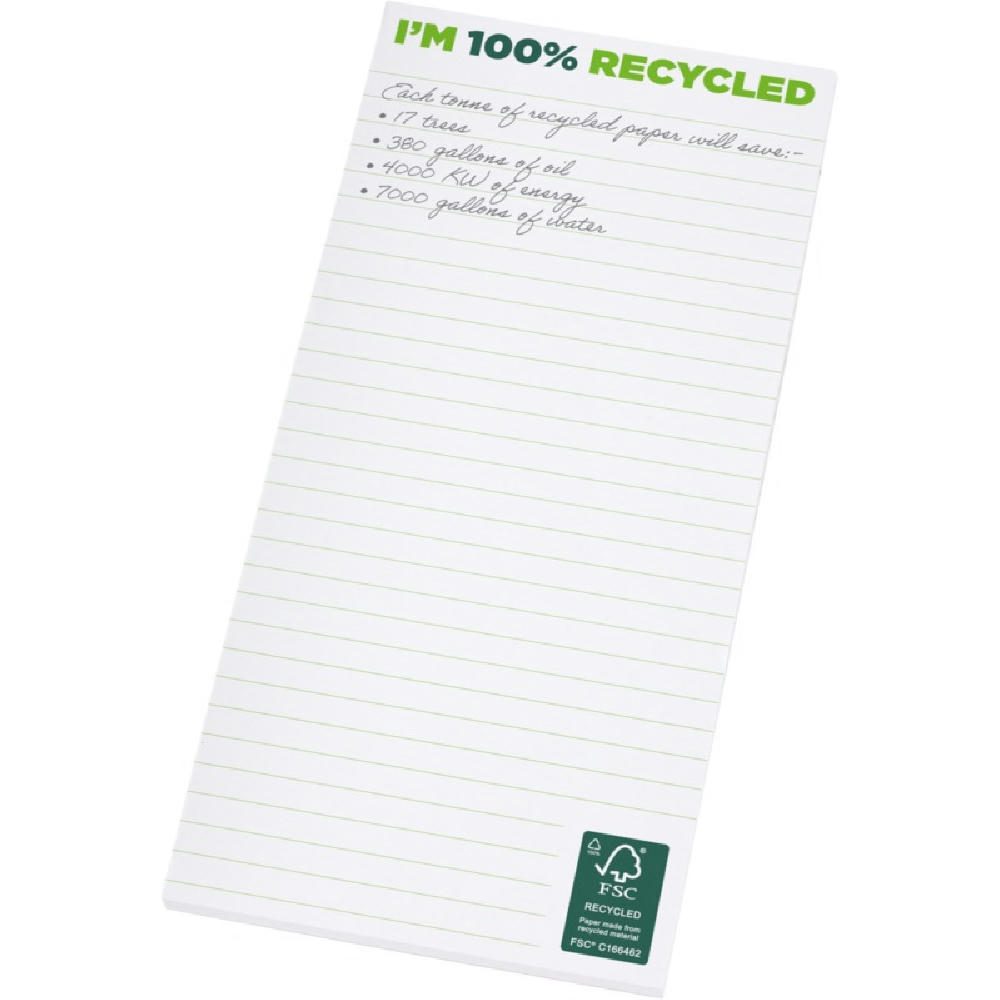 Product image Desk-Mate® 1/3 A4 recyclelter Notizblock Werbeartikel