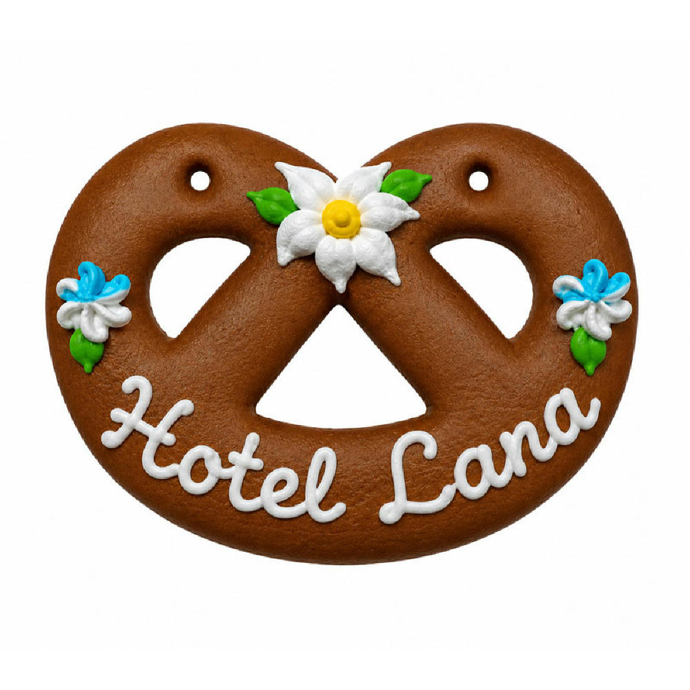 Lebkuchen-Brezel 12 cm Werbeartikel