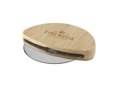 Cortello Bamboo Pizza Cutter Pizzamesser Werbeartikel