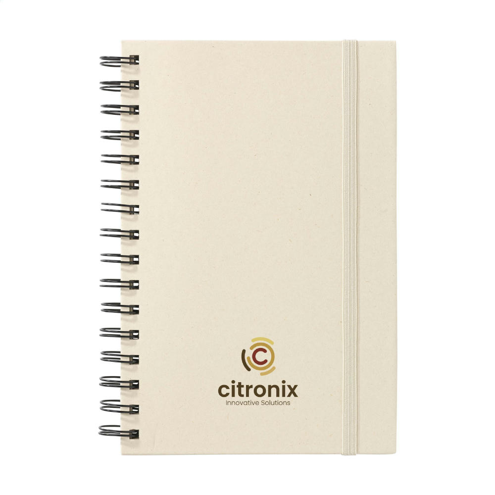 Product image Sugarcane Bagasse Spiral Notebook A5 Notizbuch Werbeartikel