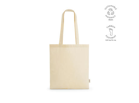 Everest Einkaufstasche recy.Baumwolle (140 g/m²). Mit Henkeln bedrucken