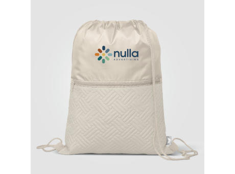Sora Rucksack mit Kordelzug gesteppt aus recyceltem Material – 6 L Werbeartikel