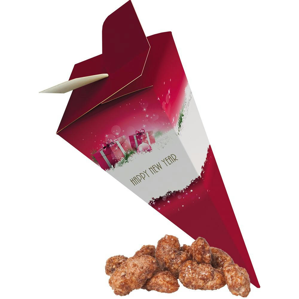 Product image Feuergebrannte Mandeln, ca. 30g, Präsent-Pyramide Werbeartikel