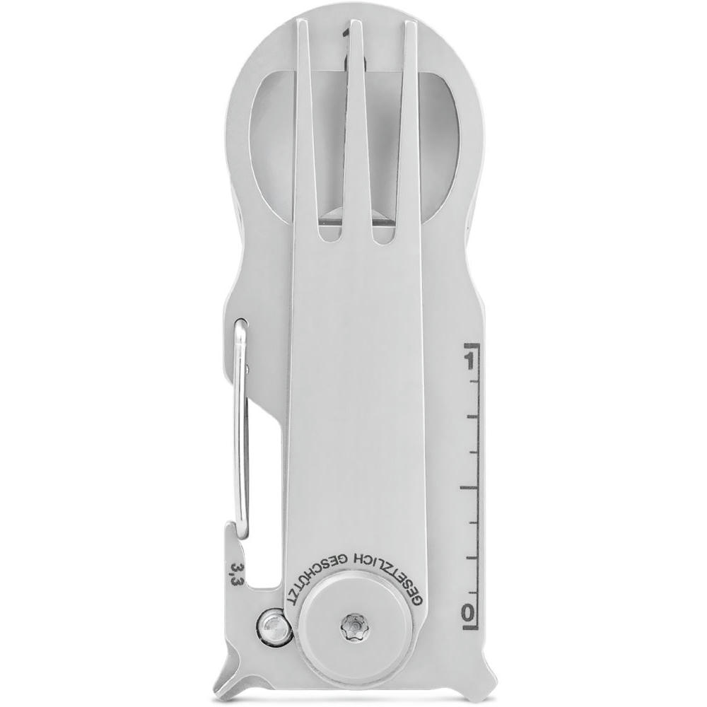 RICHARTZ KEY TOOL plus snack: Multitool mit eingeklapptem Löffel und Gabel – Schlüsselanhänger-Multitool mit Ihrem Logo