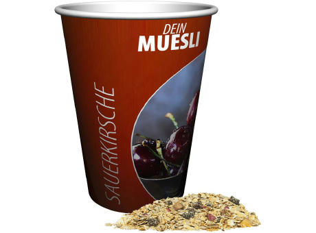 Product image Müsli Sauerkirsche, ca. 50g, Snackbecher Maxi Werbeartikel