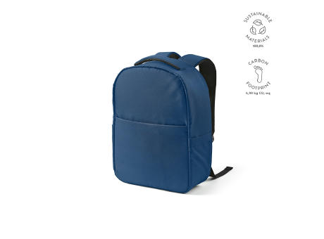 Budapest 16L Rucksack aus rPET. Vordertasche. Laptops bis 17" bedrucken