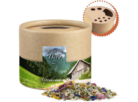 Product image Alpenkräuter Salz, ca. 50g, Kraftpapierstreuer Mini Werbeartikel