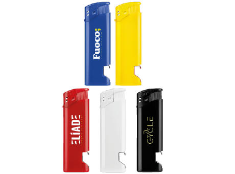 Product image Go Piezo Elektronisches Feuerzeug Flaschenöffner, nachfüllbar Werbeartikel