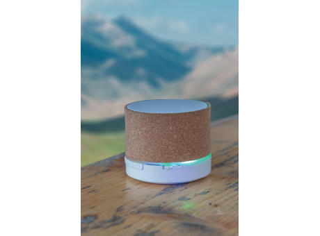 Kabelloser 3W-Lautsprecher aus Kork Werbeartikel
