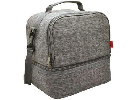 Product image Isotherme Bento-Lunchbag 'Uji', aus RPET, grau meliert Werbeartikel