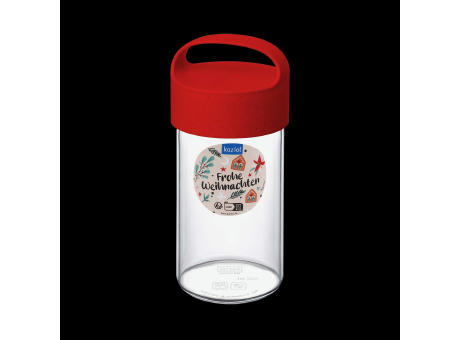 KOZIOL BUDDY DRINK 0,5 Trinkflasche 500ml + XMAS Sticker Werbeartikel