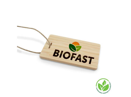 Eco Luggage Tag Bamboo Werbeartikel