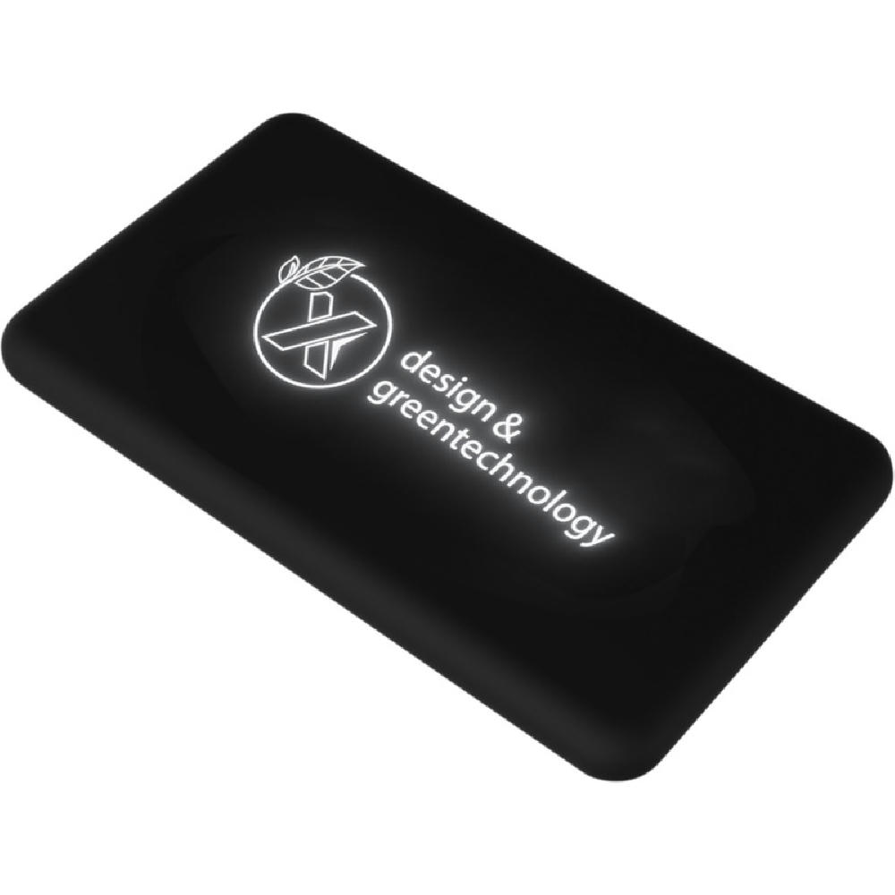Product image SCX.design P29 5000 mAh Solar-Taschenpowerbank mit Leuchtlogo Werbeartikel