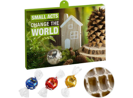 Product image Premium Präsent-Adventskalender "Eco" mit Lindt Lindor Kugel Mix Werbeartikel