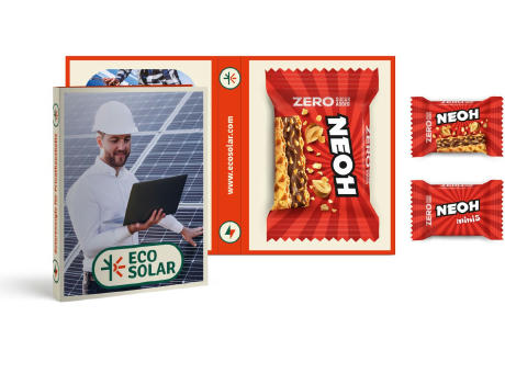 Neoh Waffel Mini in Werbeklappkarte Werbeartikel