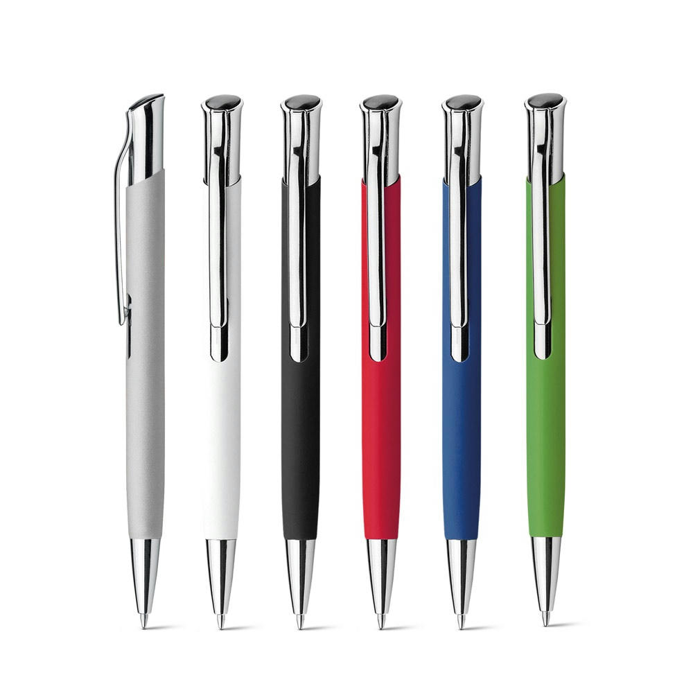 Product image OLAF SOFT. Kugelschreiber aus Aluminium und gummierter Oberfläche Werbeartikel