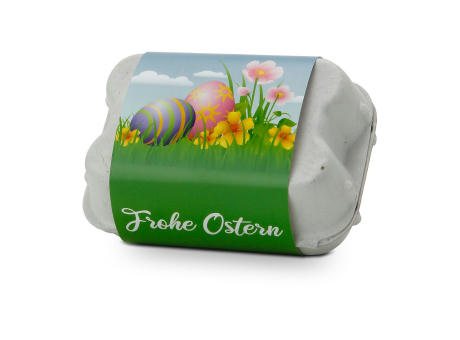 Geschenkartikel / Präsentartikel: Bienenweide im Oster-Eierkarton Blumen Werbeartikel
