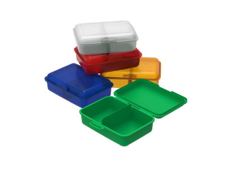 Vorratsdose "School-Box" mittel mit Trennwand Werbeartikel