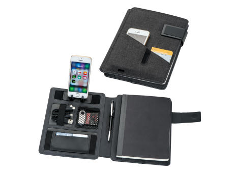 Product image Powerbank Mappe Leno bedrucken