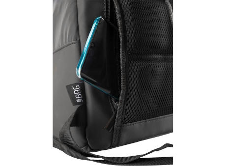 Rollup-Rucksack FLASH-BLACK Werbeartikel