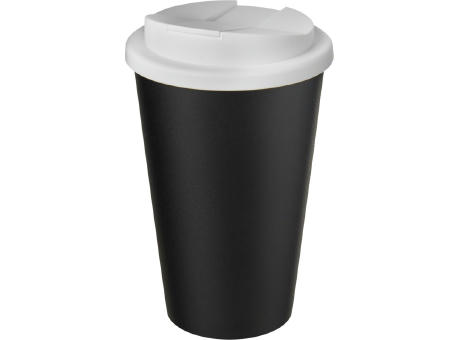 Americano® Eco 350 ml recycelter Becher mit auslaufsicherem Deckel bedrucken
