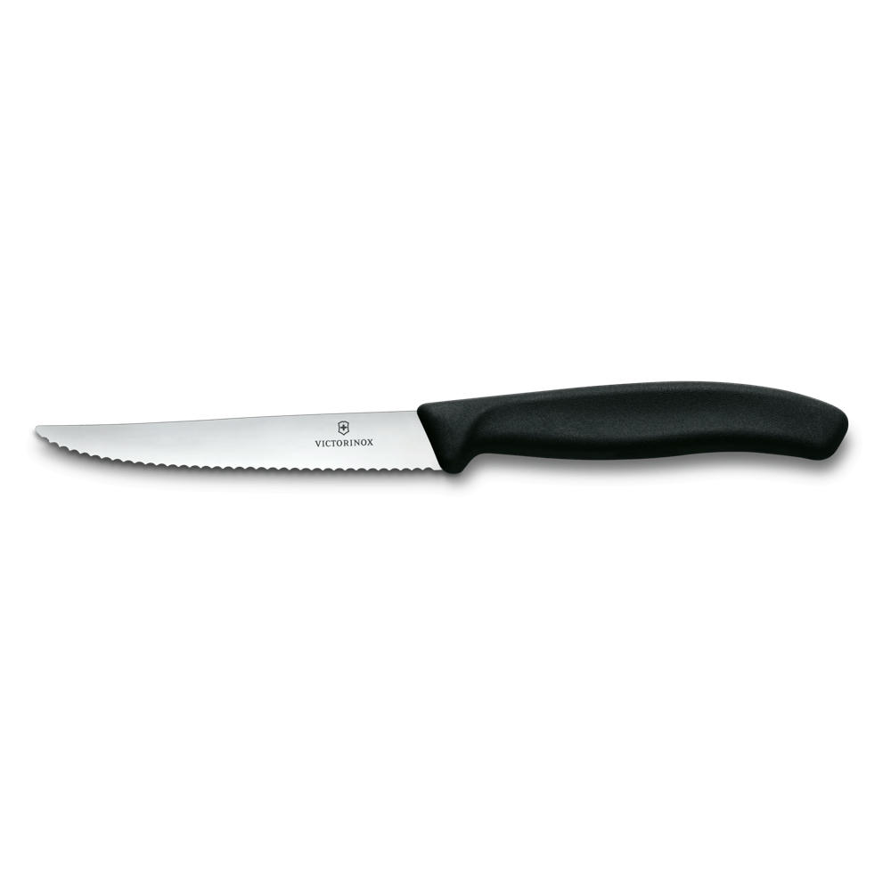 Product image Swiss Classic, Steakmesser Set, 6tlg, 11cm, Wellen, schwarz Werbeartikel