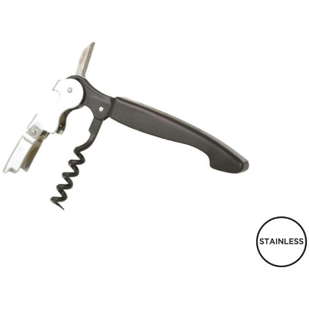 Product image Kellnermesser 'Allegro Color', Doppelhebel, schwarz Werbeartikel