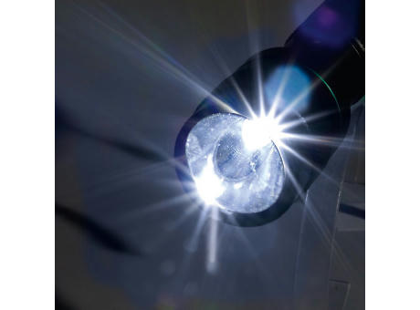 LED Leuchte "Security 3W schwarz/blau" Werbeartikel