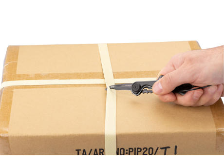 TROIKA Mini-Werkzeug PARCEL CUT & CART Werbeartikel