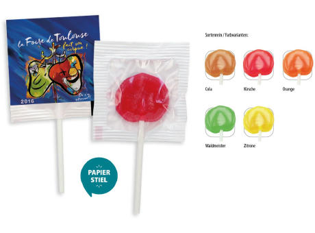 Product image Flachlolly, 1 Stück, Inhalt: Flachlolly Zitrone Werbeartikel