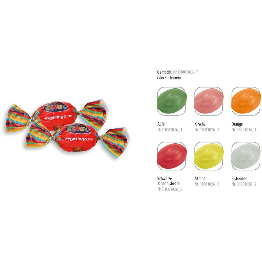 Product image Bonbon Wickler, 1 Stück, Inhalt: Bonbon bunt gemischt Werbeartikel