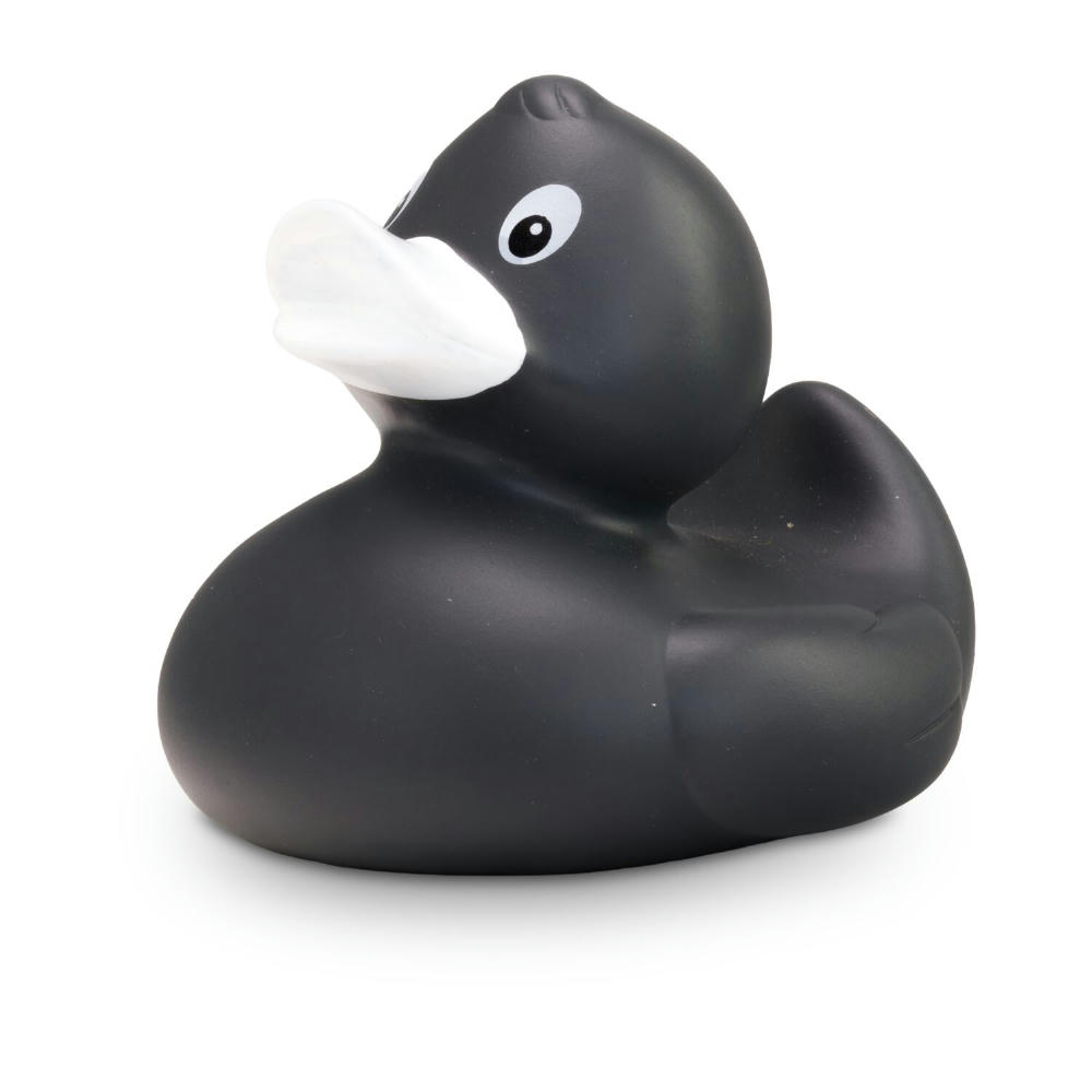 Product image Werbeente Aaron Anthrazit, ca. 8 cm Werbeartikel